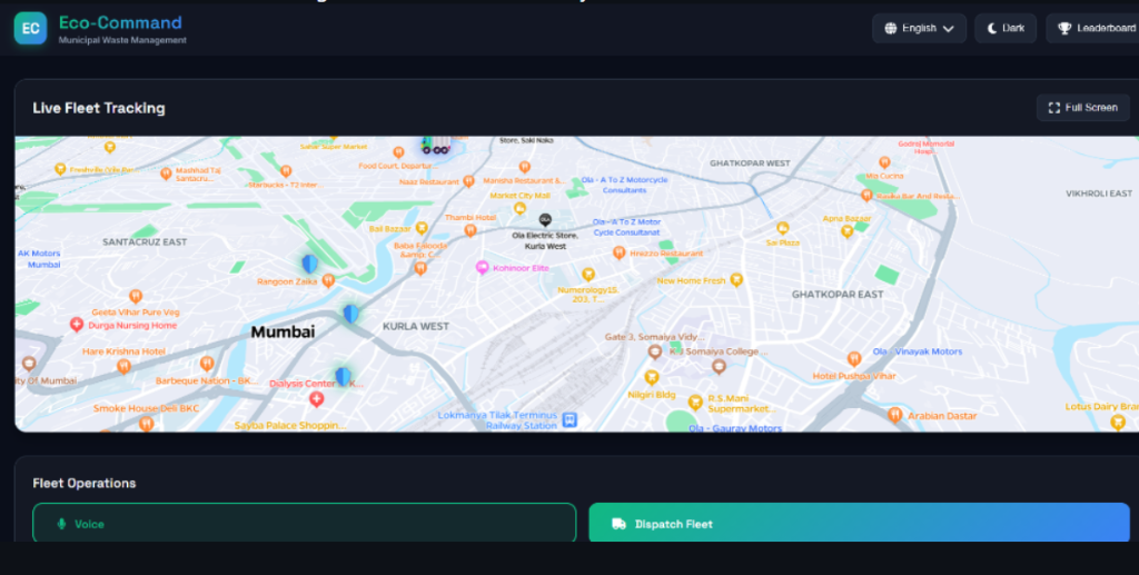 Eco-Command — Municipal Waste Management & Fleet Tracking